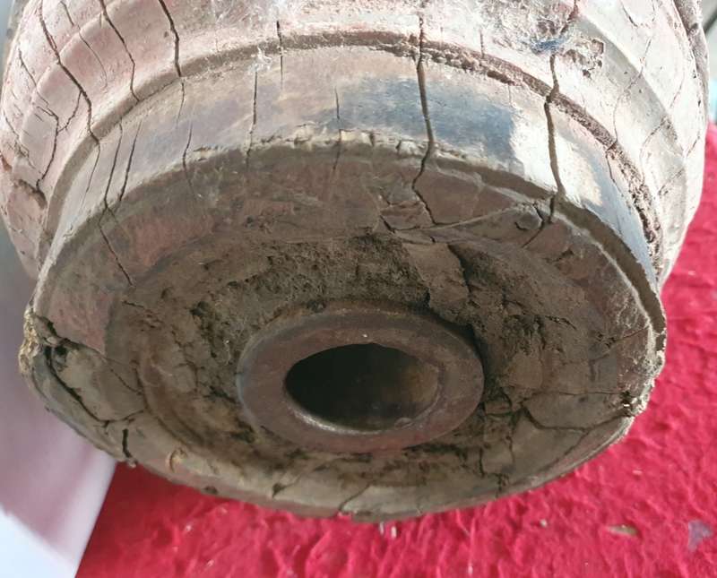 1840 Original BOERE KAKEBEEN WA WIEL NAAF. ( Ossewa )
