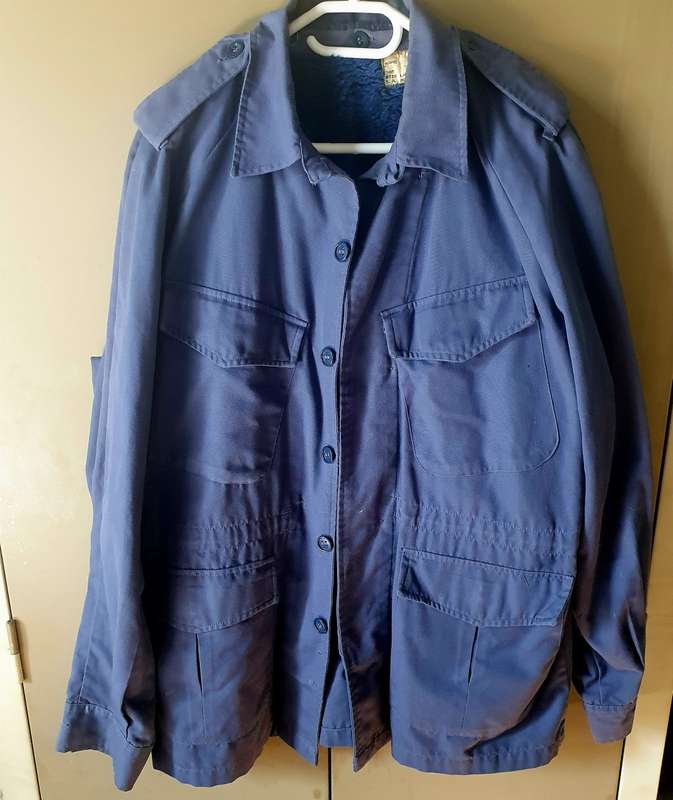 1985 RIOT POLICE JACKET COMPLETE WITH WOOL INNER . LARGE. 90 X LOTS MORE SAME AUCTION !!