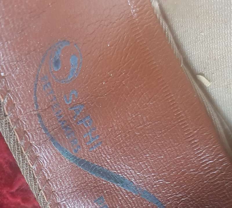 SA ARMY WW11 Officers cap. Leather band. SAPHI ,PRETORIA.