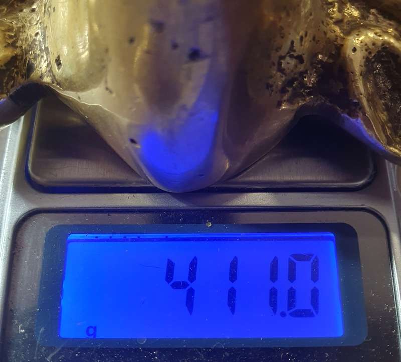 HUGE 32 BATTALION BUFFALO . SOLID BRASS. MADE FROM R1. / 7.62MM SHELLS.