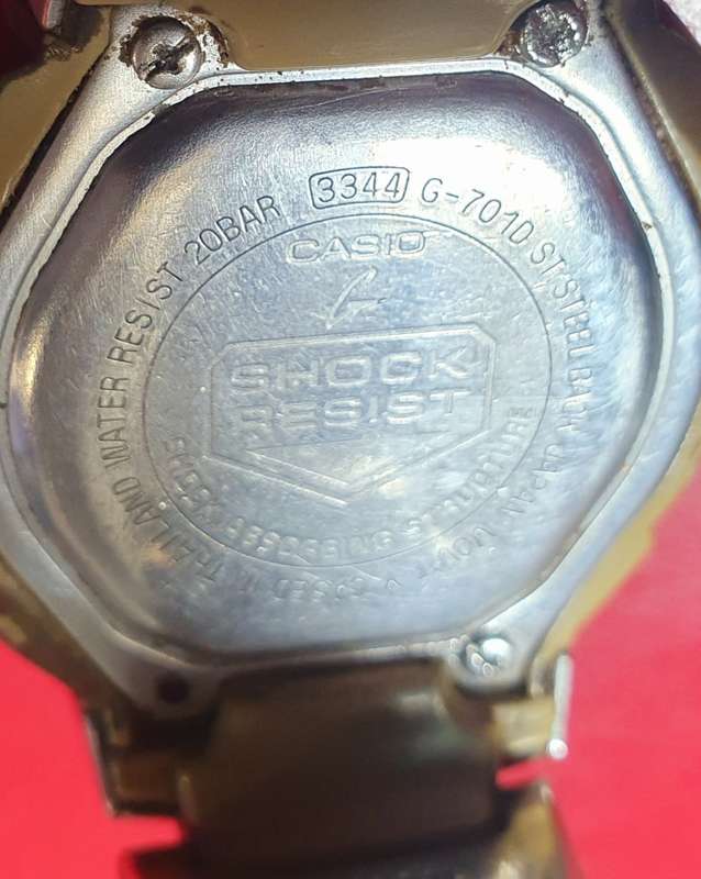 CASIO G SHOCK G-701D 3344 MENS WATCH. 20BAR WATER RESIST.