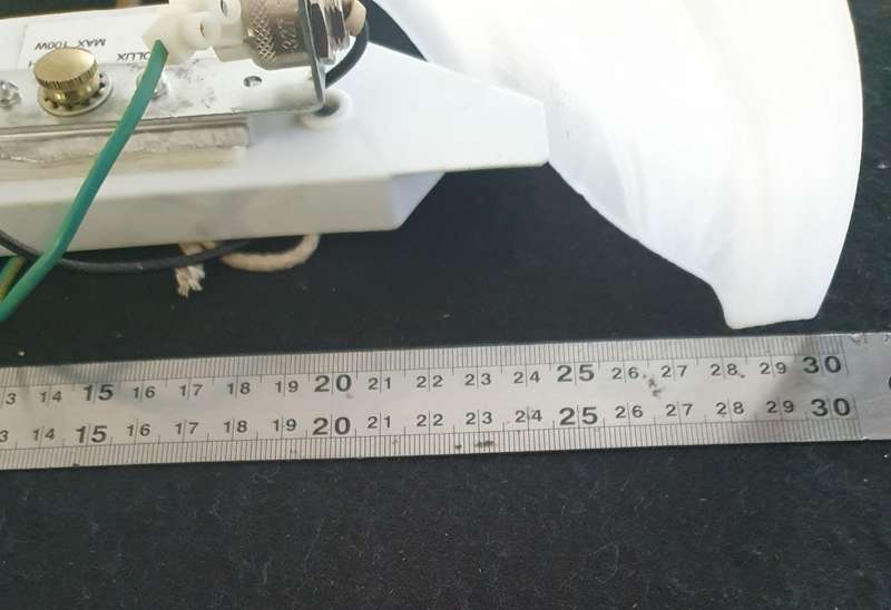 4 X BIG VINTAGE MILK GLASS WALL MOUNTED LIGHTS. HALF ROUND. BID PER LIGHT.