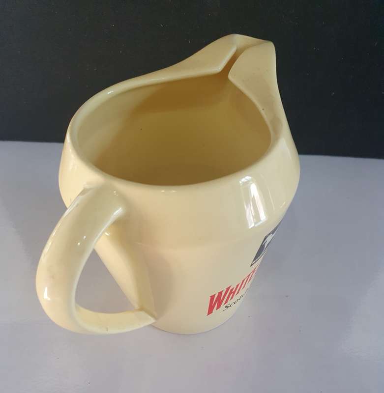 VINTAGE WHITE HORSE WHISKY JUG. WADE ENGLAND.