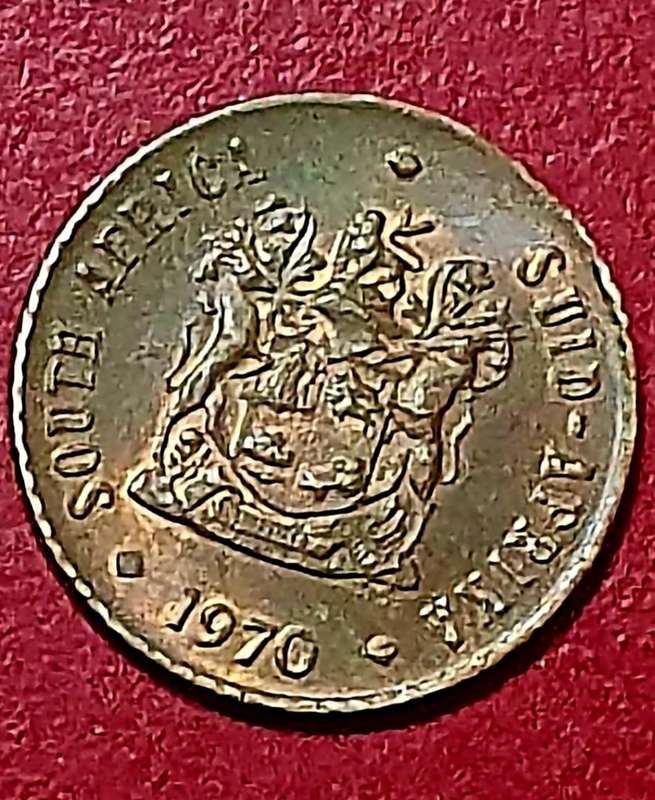 42 X 1970  RSA 1/2 CENT COINS . UNC TO CIRC. ONE BID FOR ALL.