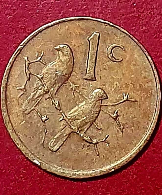 5 X 1976  RSA 0NE CENT COINS . UNC TO CIRC. ONE BID FOR ALL.