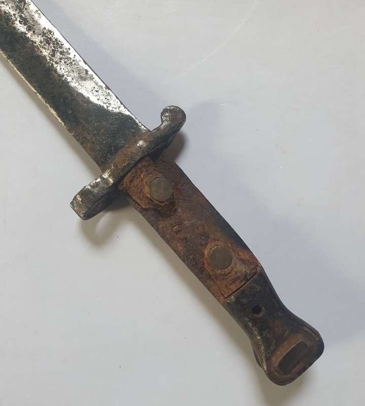 ANGLO BOER WAR LEE METFORD 1898 BAYONET. SALVAGED FROM VEGKOP REGION. KAROO.