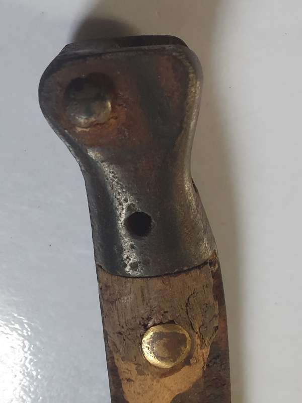 ANGLO BOER WAR LEE METFORD 1898 BAYONET. SALVAGED FROM VEGKOP REGION. KAROO.