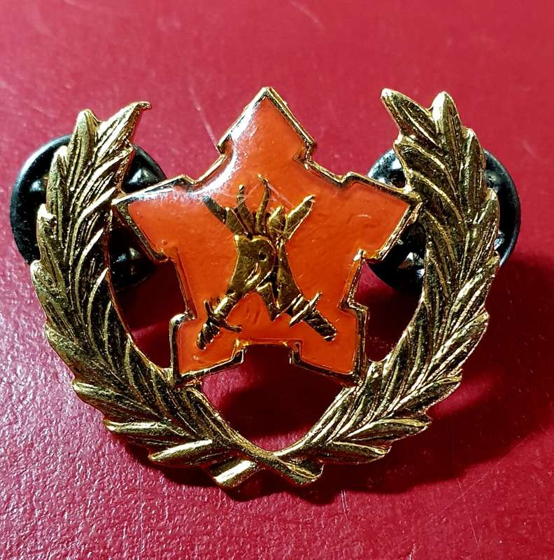 SA ARMY 5 YEARS VOLUNTARY SERVICE BADGE.