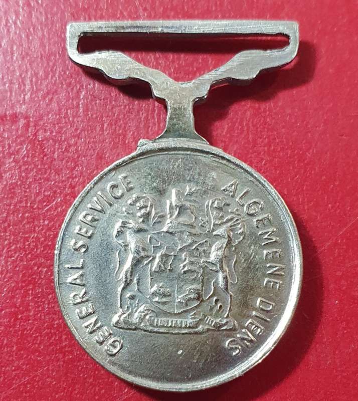 10  X SADF GENERAL SERVICE MEDALS. MINIATURE. BID PER MEDAL.