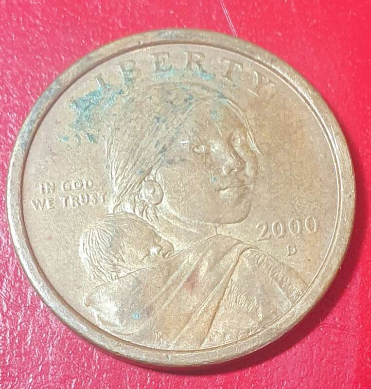 SCARCE ONE USD - 2000 D SACAGAWEA COIN