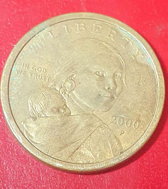 SCARCE ONE USD - 2000 P SACAGAWEA COIN ( C )