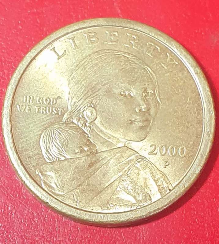 SCARCE ONE USD - 2000 P SACAGAWEA COIN ( B )