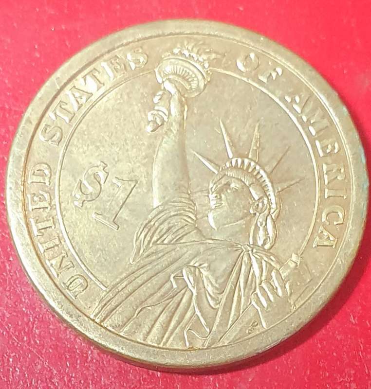 SCARCE ONE USD - 2008 P . ANDREW JACKSON COIN. Commemorative issue.