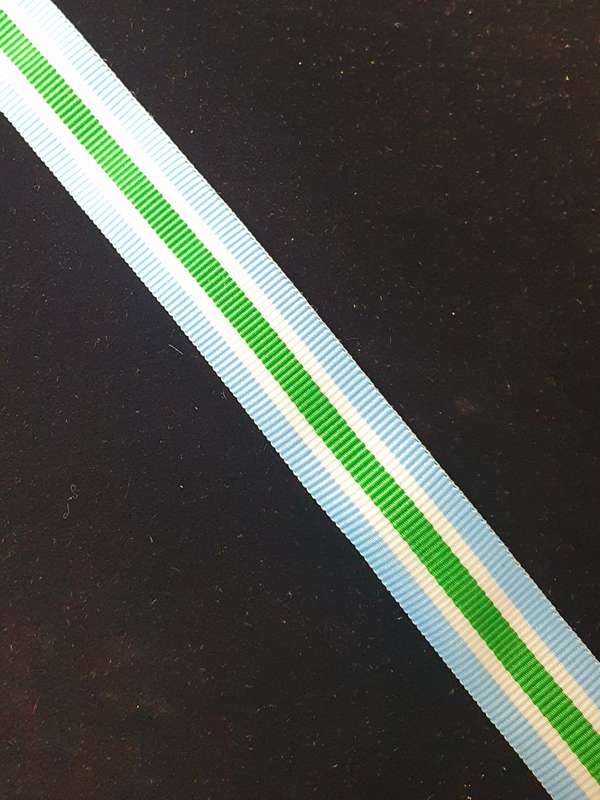 10 X UNITAS MINIATURE  MEDAL RIBBONS. EACH MINIMUM 20CM LONG.BID PER RIBBON
