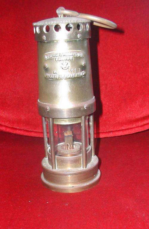 ORIGINAL COPPER MINERS LAMP WITH SERIAL NO.VINTAGE!!