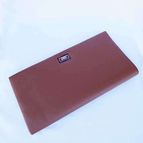 Brown clutch bag