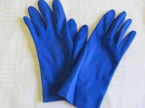 Women's blue gloves