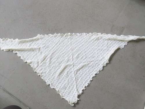 Small vintage shoulder scarf - 118cm x 55cm