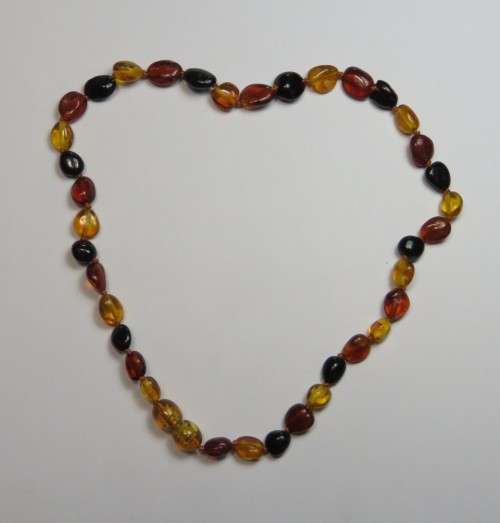 Baby amber necklace for teething