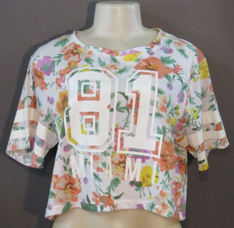 Jay Jays floral crop top - Size XL - 65% Polyester - 35% Cotton