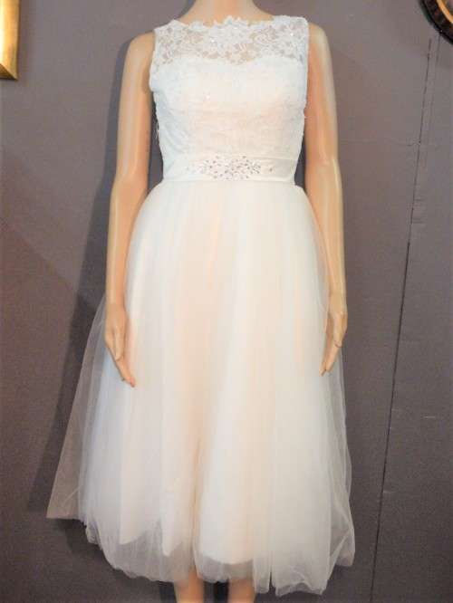 Very beautiful white cocktail / brides maid dress