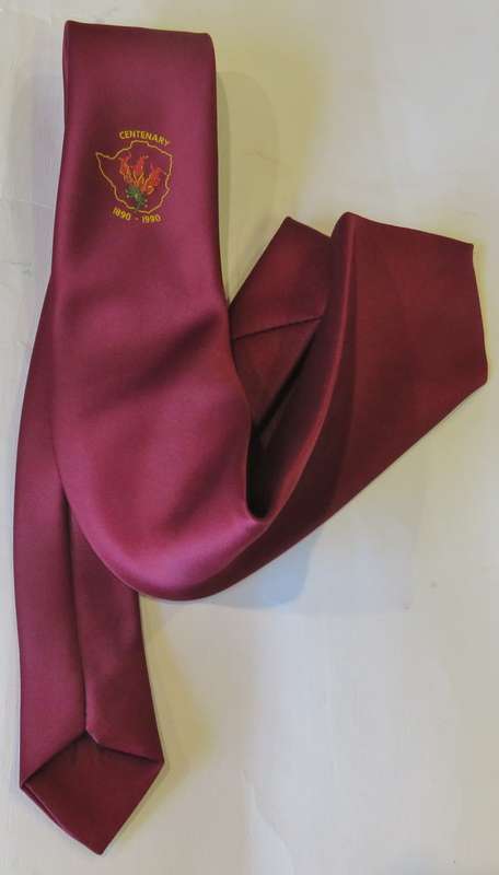 1890-1990 Centenary of Zimbabwe tie - Length 134 cm
