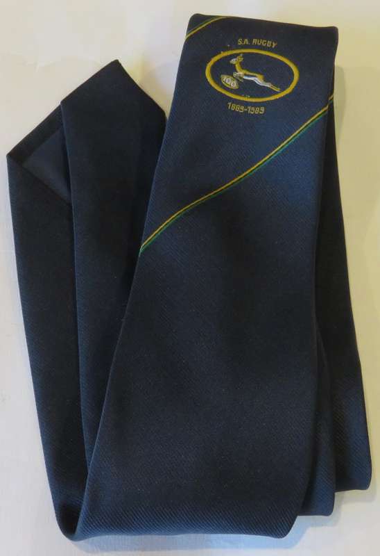 1889-1989 SA Rugby commemorative tie - Length 140 cm