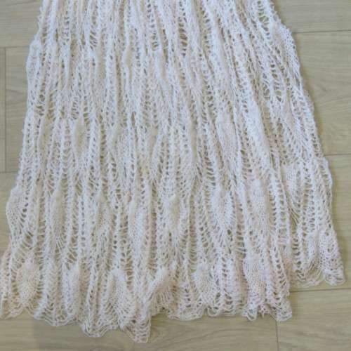 Vintage handmade crochet skirt - Length 74 cm - Stretchy