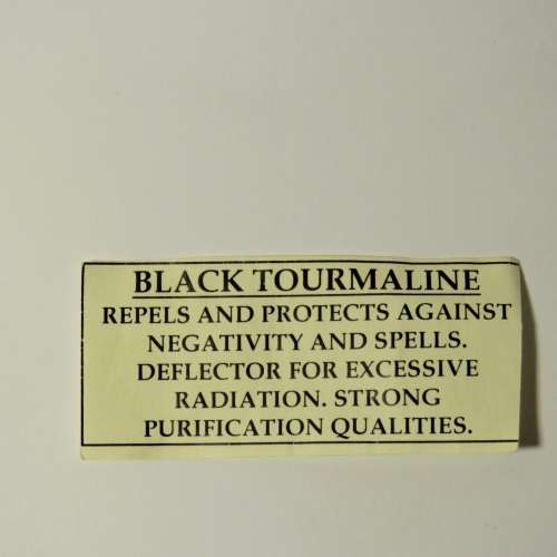 Black Tourmaline necklace - Necklace length without pendant 36 cm