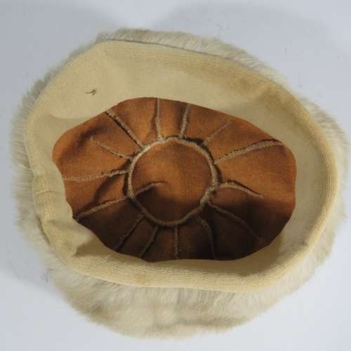 Light colour fur hat - 54 cm