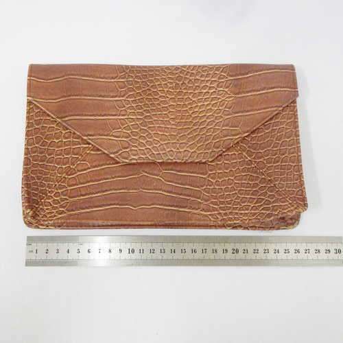 Vintage Elizabeth Arden brown clutch bag