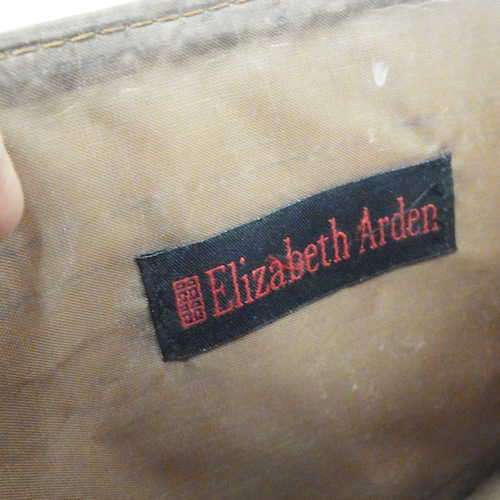 Vintage Elizabeth Arden brown clutch bag