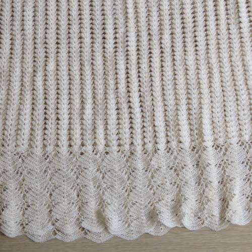 Vintage handmade crochet skirt - Length 73 cm - Waist 80 cm