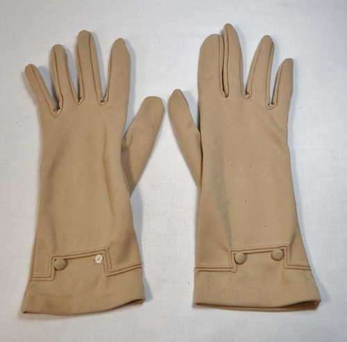 Vintage women`s beige gloves