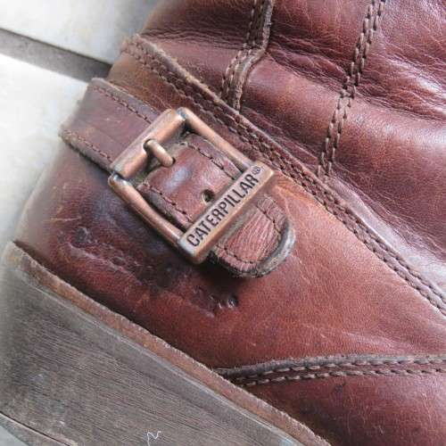 Genuine Leather Caterpillar size 4 ladies boots - 24 cm (sole)