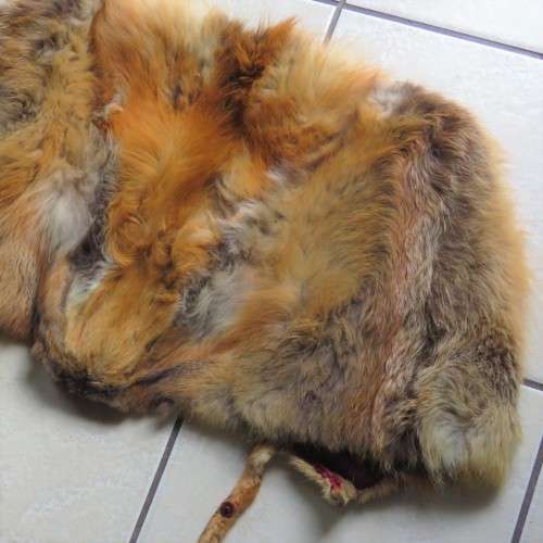 Vintage red fox fur stola