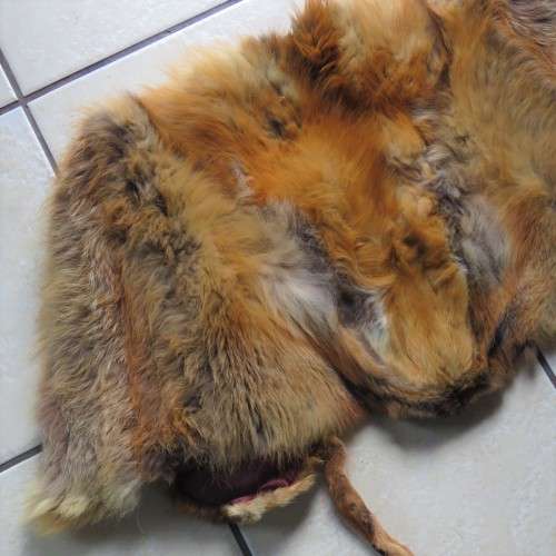 Vintage red fox fur stola