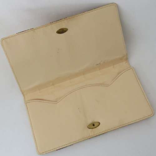 Vintage gold pattern clutch bag