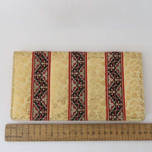 Vintage gold pattern clutch bag