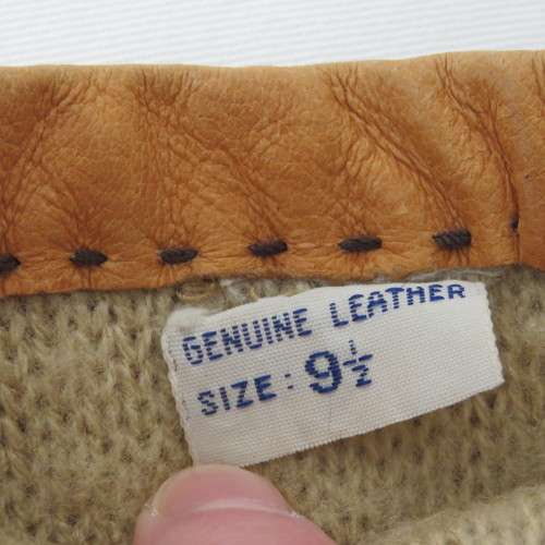 Pair of vintage men's leather gloves - Large