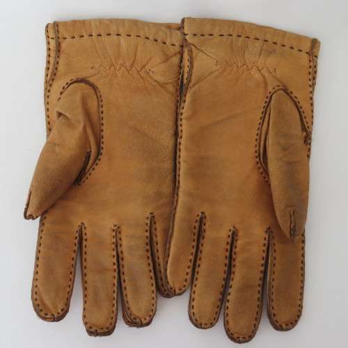 Pair of vintage men's leather gloves - Large