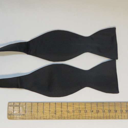 Pure silk black bowtie in original package