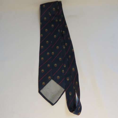 Reboul tie with rampant lions - Length 151 cm