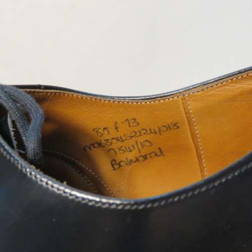 Church`s Shoes pair of calf leather oxford black formal shoes - Size 8 - Barely warn