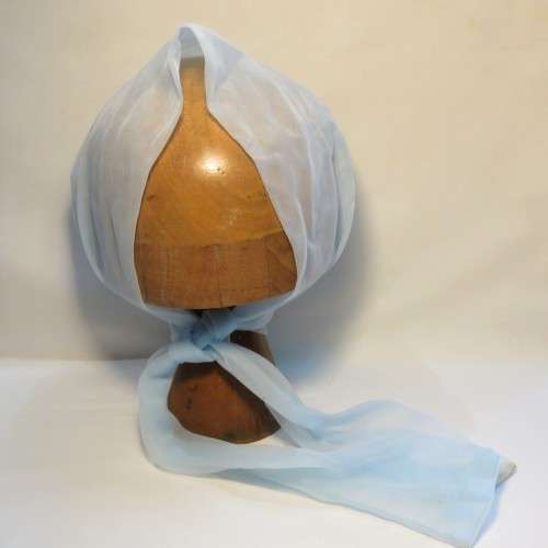 Vintage ladies chiffon head covering - 1950`s
