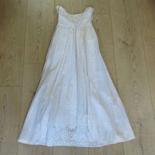 Antique Christening robe used in 4 generations since 1880 - Still in excellent condition - 3 Layers