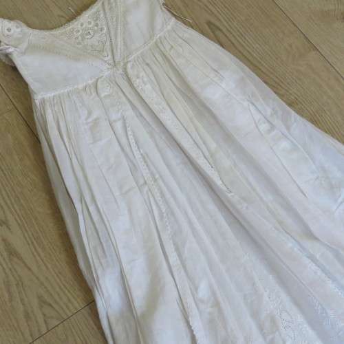 Antique Christening robe used in 4 generations since 1880 - Still in excellent condition - 3 Layers