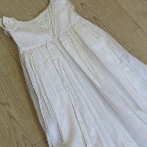 Antique Christening robe used in 4 generations since 1880 - Still in excellent condition - 3 Layers