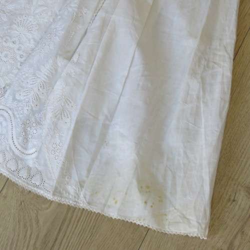 Antique Christening robe used in 4 generations since 1880 - Still in excellent condition - 3 Layers