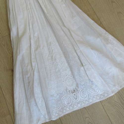Antique Christening robe used in 4 generations since 1880 - Still in excellent condition - 3 Layers